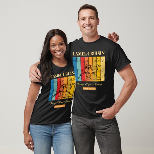 T-shirt Croisine De Camel À Travers Les Déserts Silencieux (Unisexe)