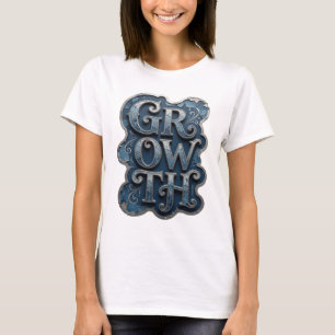 T-shirt Croissance Argentée GRAS Design Moderne