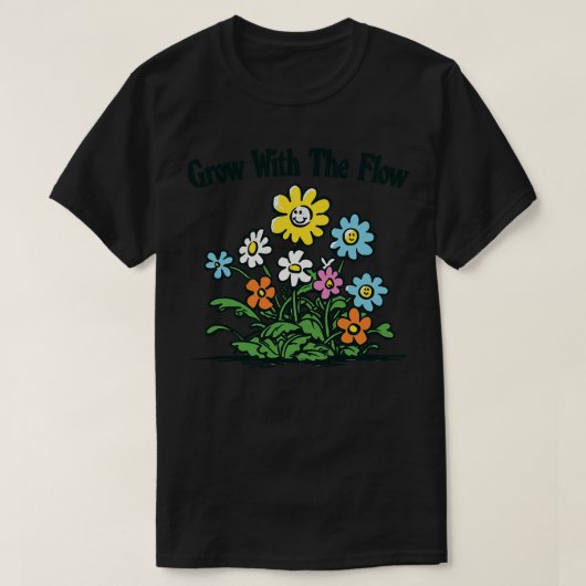 T-shirt Croissance Avec Le Flux (Design devant)