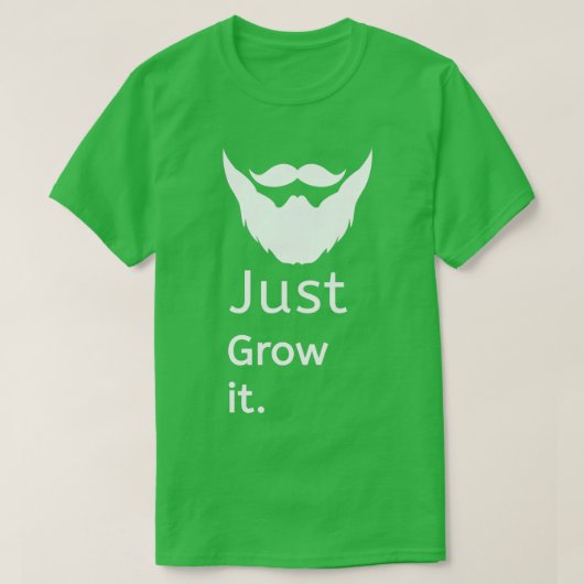 T-shirt Croissance de la barbe (Design devant)