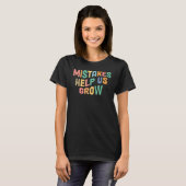 T-shirt Croissance Esprit Positif Enseignants Rétro Retour (Devant entier)