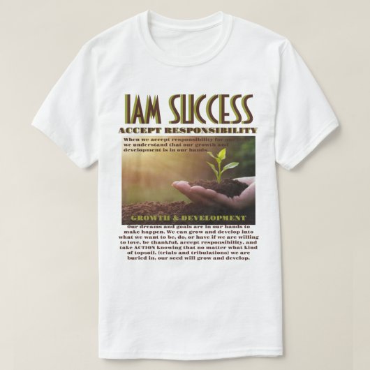 T-SHIRT CROISSANCE ET DÉVELOPPEMENT (Design devant)