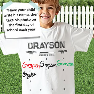 T-shirt Croissance Personnalisée Avec Moi K-12 Signature K