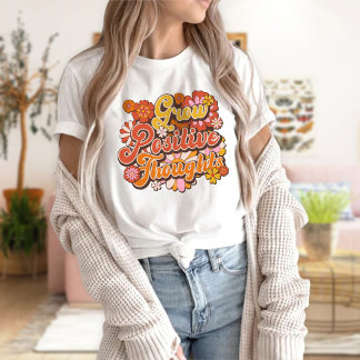 T-shirt Croissance Réflexions Positives Chemise, Pensée Po