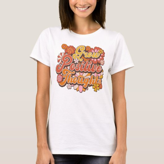 T-shirt Croissance Réflexions Positives Chemise, Pensée Po (Devant)