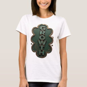 T-shirt Croissance sarcelle ludique DESIGN MODERNE