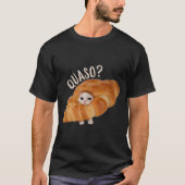 T-shirt Croissant Cat Meme Shirt for Food Lovers (Devant)