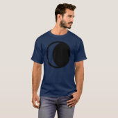 T-shirt croissant de lune de affaiblissement (Devant entier)
