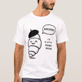 T-shirt Croissant français Whimsical (Devant)