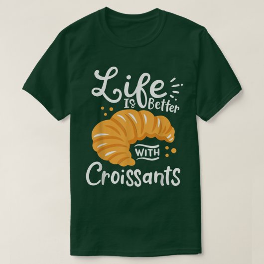 T-shirt Croissant French Baking  (Design devant)