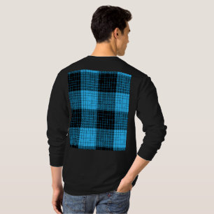 T-shirt  Croix à carreaux noir bleu