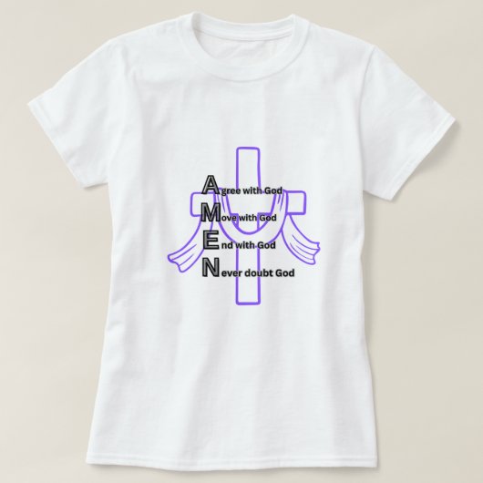 T-shirt Croix Amen (Design devant)