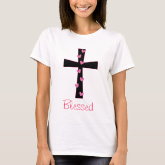 T-shirt Croix bénie de coeur