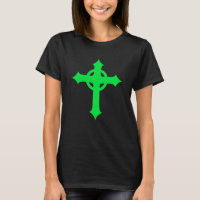Croix celtique verte - Patrimoine irlandais Unisex