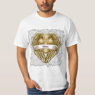 T-Shirt Croix Chrétienne Couronne Ailes