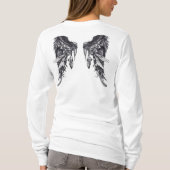 T-shirt Croix de dames avec des ailes (Dos)
