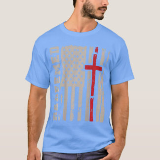 T-shirt Croix de foi chrétienne rachetée pour hommes Dieu 