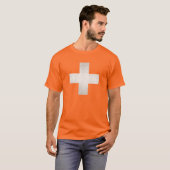 T-shirt Croix de Grungy Suisse (Devant entier)