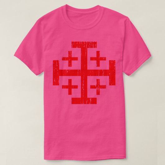 T-shirt Croix de Jérusalem désespérée (Design devant)