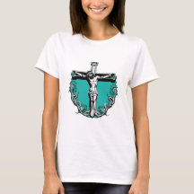 Croix de Jésus Crucifixion Noël de Pâques Turquois