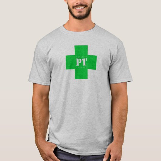T-shirt Croix de pinte, verte (Devant)