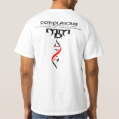 T-shirt Croix de Templier avec insigne  (Dos)