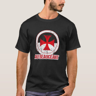 T-shirt Croix des Templiers Beauseant Cri de Guerre Croisa