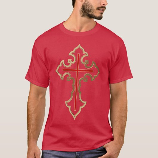 T-shirt Croix d'or (Devant)