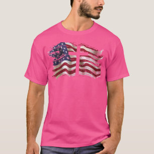 T-shirt Croix Du Drapeau Américain Pour Chrétiens Américai