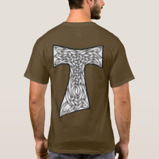 T-shirt Croix du Tau franciscain celtique