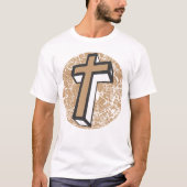 T-shirt croix en bois (Devant)