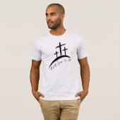T-shirt Croix et Écriture Hommes (Devant entier)