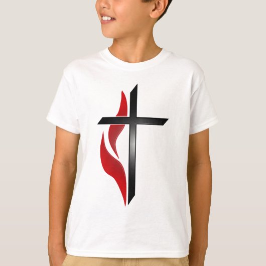 T-SHIRT CROIX ET FLAMME (Devant)