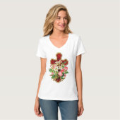 T-shirt Croix florale (Devant entier)