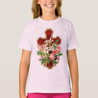 T-shirt Croix florale