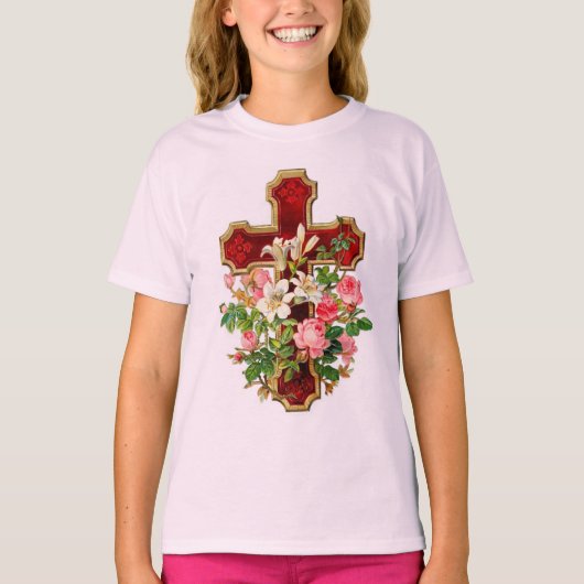 T-shirt Croix florale (Devant)