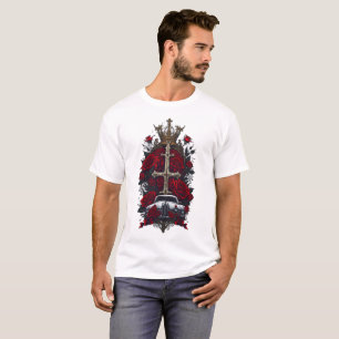 T-shirt Croix gothique de tatouage 4