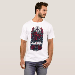 T-shirt Croix gothique de tatouage 5