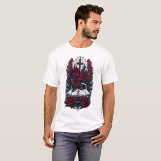 T-shirt Croix gothique de tatouage 5