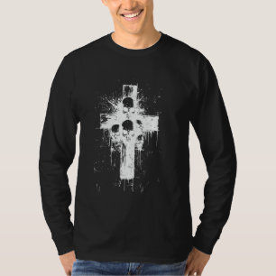 T-shirt Croix gothique esthétique gothique inspirée de l'o