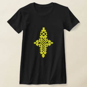 T-shirt Croix Jaune éthiopienne orthodoxe Tewahedo