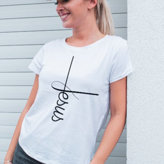 T-shirt Croix Jésus de Calligraphie