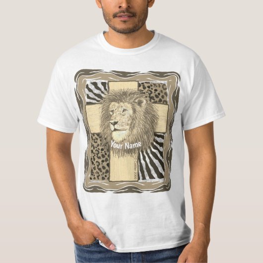 T-shirt Croix Lion Chrétien (Devant)