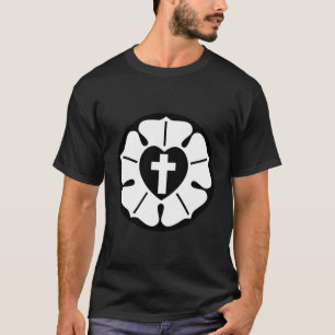 T-shirt Croix luthérienne Rose luthérienne