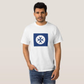 T-shirt Croix octogonale BLUE CORSAIR STYLE (Devant entier)