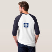 T-shirt Croix octogonale BLUE CORSAIR STYLE (Dos entier)