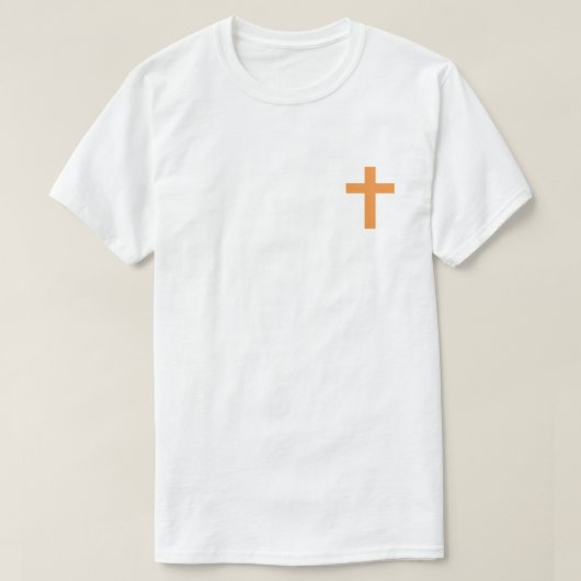 T-shirt Croix orange (Design devant)