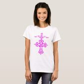 T-shirt croix rose (Devant entier)
