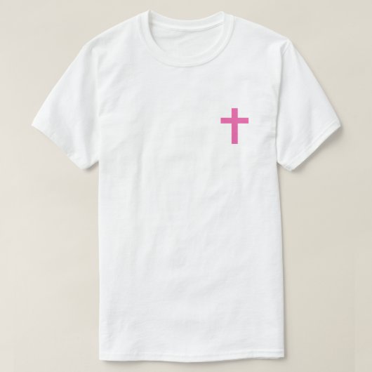 T-shirt Croix rose (Design devant)