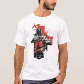 T-shirt Croix-Rouge Saint George Christian Crusader (Devant)